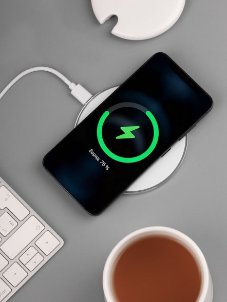 Кружка с подогревом и беспроводной зарядкой dualBase ver. 2.0 Matt, белая 