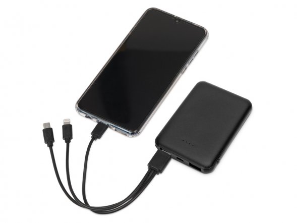 Портативное зарядное устройствоGrind, 5000 mAh, черный 