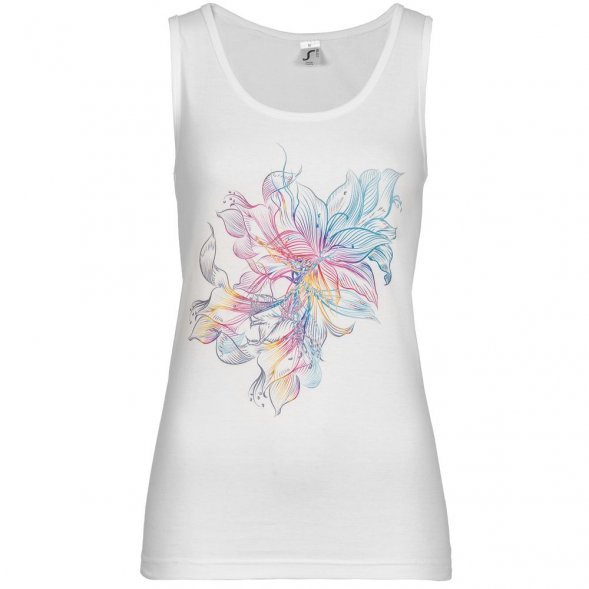 Майка женская Vibrance, белая 