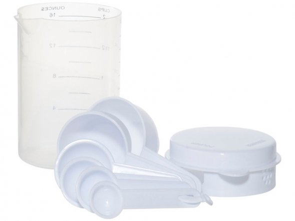 Измерительный набор из 7 предметов, белый 