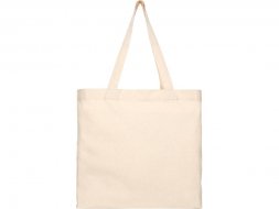 Эко-сумка Pheebs с клинчиком, изготовленная из переработанного хлопка, плотность 210 г/м2, natural
