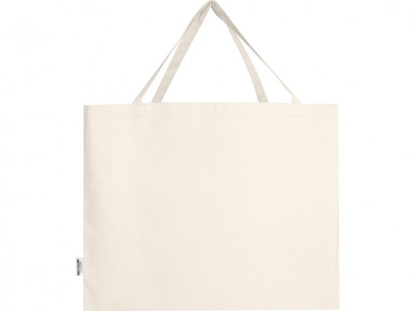 Odessa большая эко-сумка из переработанного хлопка, сертифицированного согласно GRS, плотностью 220 г/м² - Натуральный 