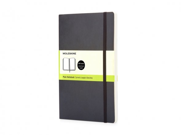 Записная книжка Moleskine Classic Soft (нелинованный), Pocket (9х14 см), черный 