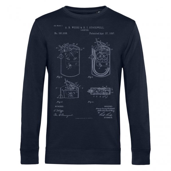 Свитшот Old Patents. Lighter, темно-синий 