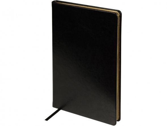 Ежедневник недатированный А5 Megapolis Nebraska, черный с золотым обрезом 