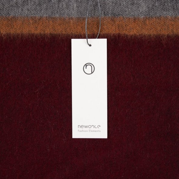 Шарф Charming, коричневый с оранжевым 