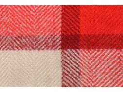 Плед акриловый в клетку Tartan, красный