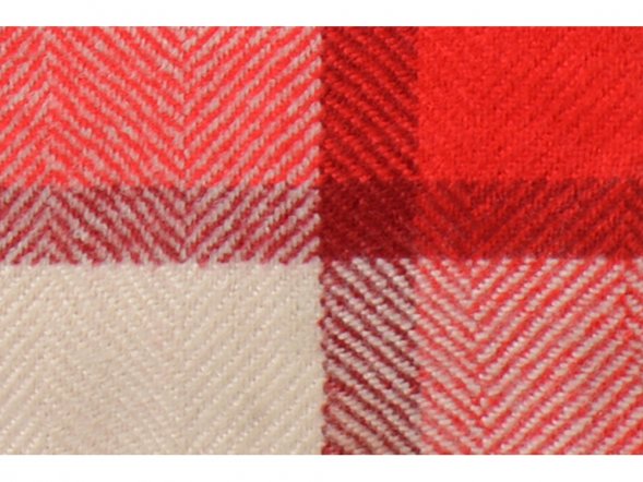Плед акриловый в клетку Tartan, красный 