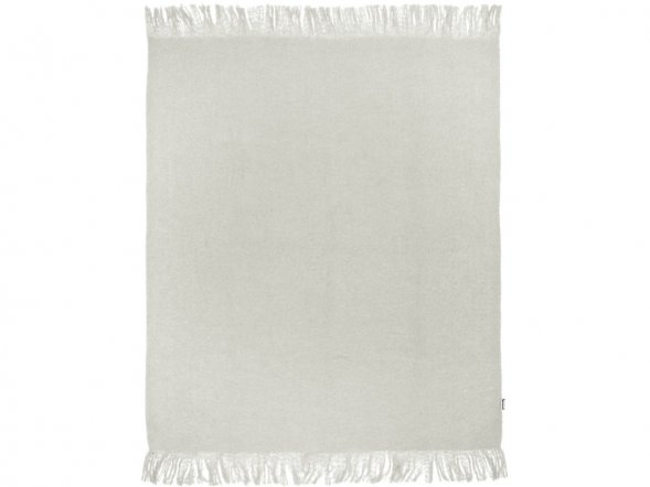 Мохеровый плед из вторичного ПЭТ Ivy, светло-серый 