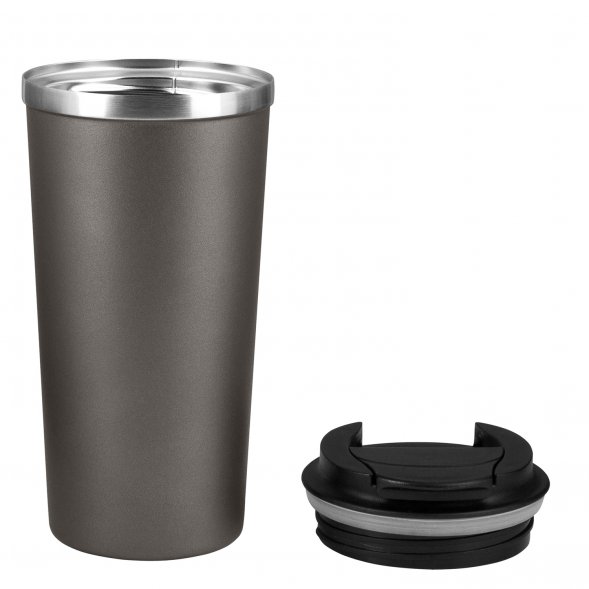 Термокружка вакуумная Palermo, серая 