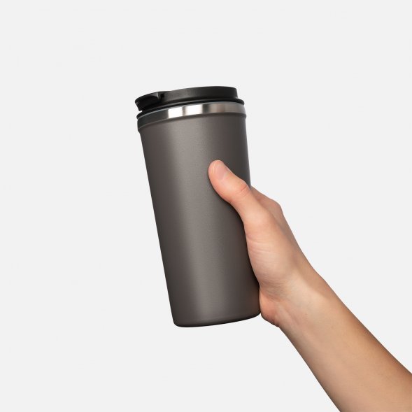 Термокружка вакуумная Palermo, серая 