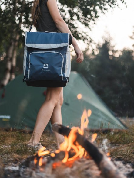 Термосумка с люком «Арктика», M, синяя 