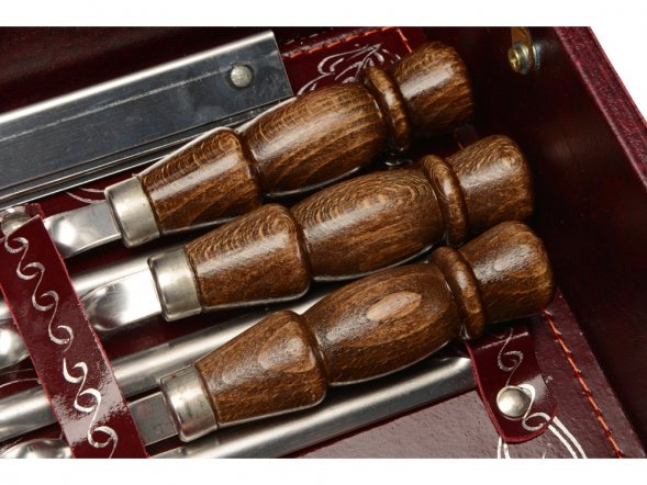 Набор подарочный, 041-6м/0,5 серебро, темно-бордовый 