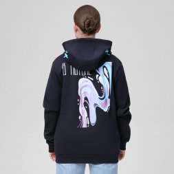 Толстовка на молнии с капюшоном MATEO темно-синяя, размер M В потоке