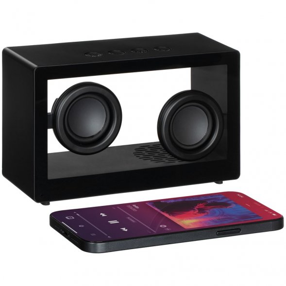 Bluetooth-колонка со светомузыкой Sensofonic, черная 