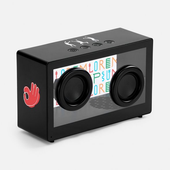 Bluetooth-колонка со светомузыкой Sensofonic, черная 