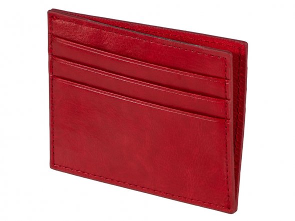 Картхолдер для 6 пластиковых карт с RFID-защитой Fabrizio, красный 