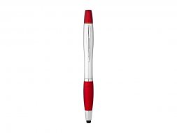 Ручка-стилус Nash с маркером, красный/серебристый
