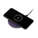 Беспроводное зарядное устройство с подсветкой 15W Auris, фиолетовое 