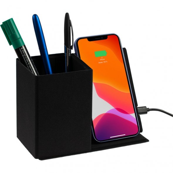 Настольный органайзер Midstream с зарядкой и стаканчиком для ручек 