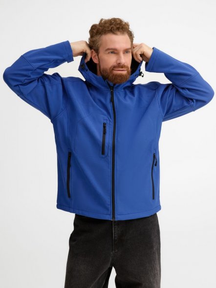 Куртка мужская с капюшоном Replay Men 340, ярко-синяя 