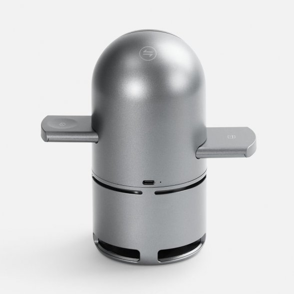 Bluetooth-колонка с беспроводной зарядкой Droid, серая 