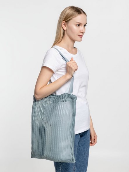 Шопер Verkko, серо-голубой 