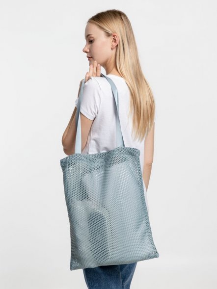 Шопер Verkko, серо-голубой 
