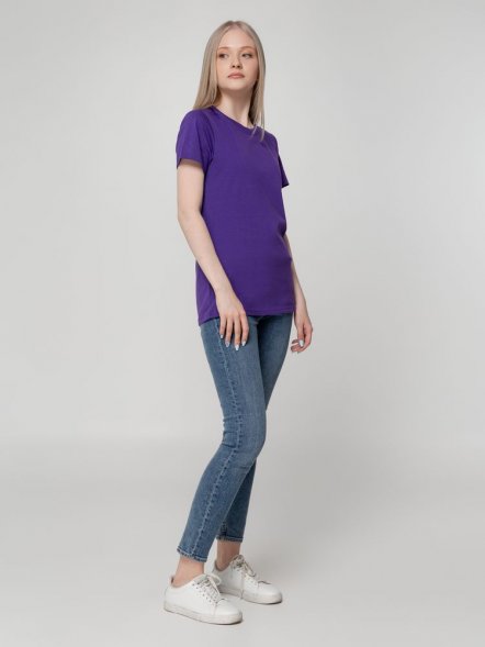 Футболка женская T-bolka Lady, фиолетовая 