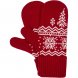 Варежки Elnik, красные с молочно-белым 