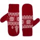 Варежки Elnik, красные с молочно-белым 