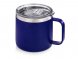 Кружка стальная Alaska с крышкой слайдером, powder coating, синий 