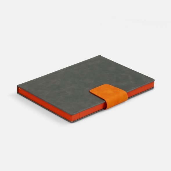 Ежедневник Grande Strap на заказ, датированный, серый 