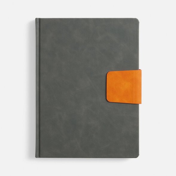 Ежедневник Grande Strap на заказ, датированный, серый 
