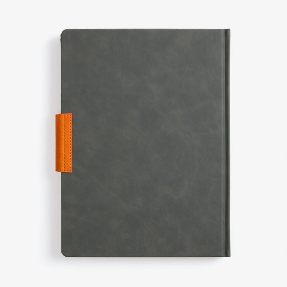 Ежедневник Grande Strap на заказ, датированный, серый 