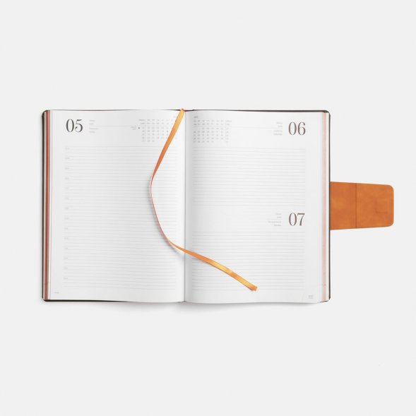 Ежедневник Grande Strap на заказ, датированный, серый 