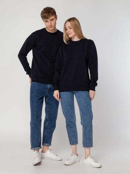 Толстовка Unit Toima Heavy, темно-синяя 