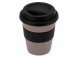 Стакан с силиконовой крышкой Cafe, черный 