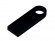 USB 2.0-флешка на 64 Гб с мини чипом и круглым отверстием, черный 