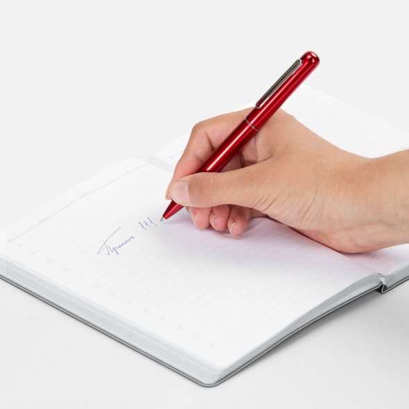 Ручка шариковая Scribo, красная 