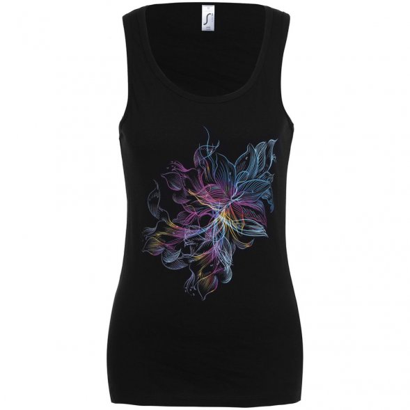 Майка женская Vibrance, черная 