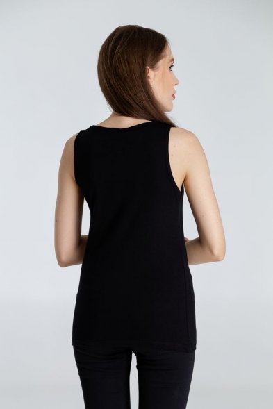 Майка женская Vibrance, черная 