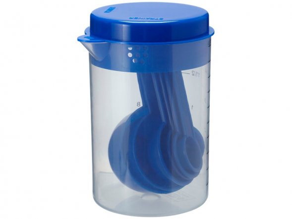 Измерительный набор из 7 предметов, синий 