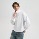 Толстовка на молнии унисекс FLOW, белая, размер 3XL/4XL 
