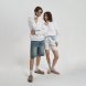 Толстовка на молнии унисекс FLOW, белая, размер 3XL/4XL 