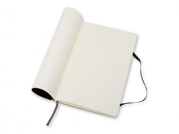 Записная книжка Moleskine Classic Soft (нелинованный), Large (13х21см), черный 
