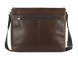 Сумка через плечо Mano Don Valentino, натуральная кожа в коричневом цвете, 36,5 х 30 х 8 см 