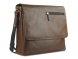 Сумка через плечо Mano Don Valentino, натуральная кожа в коричневом цвете, 36,5 х 30 х 8 см 