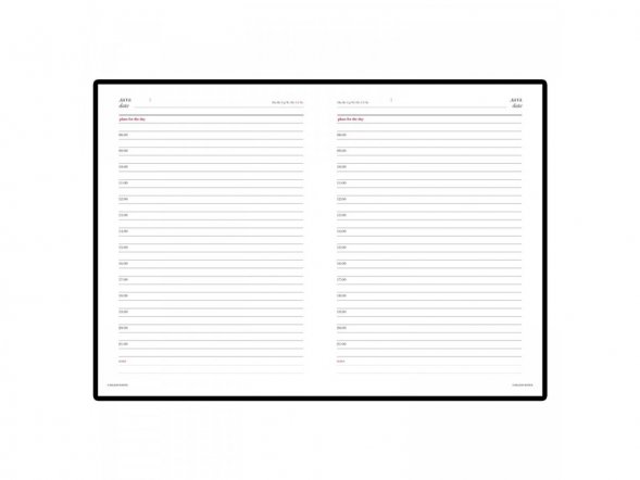 Ежедневник недатированный А6+ Sidney Nebraska, синий (золотой обрез) 