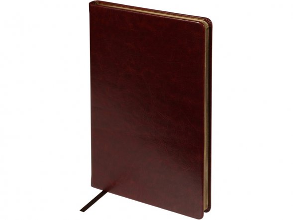 Ежедневник недатированный А5 Megapolis Nebraska, коричневый с золотым обрезом 
